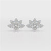 2.6 CT Lab Diamond Round Cut Stud Earrings