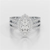 1.88 CT Layered Marquise Cut Lab Diamond Ring