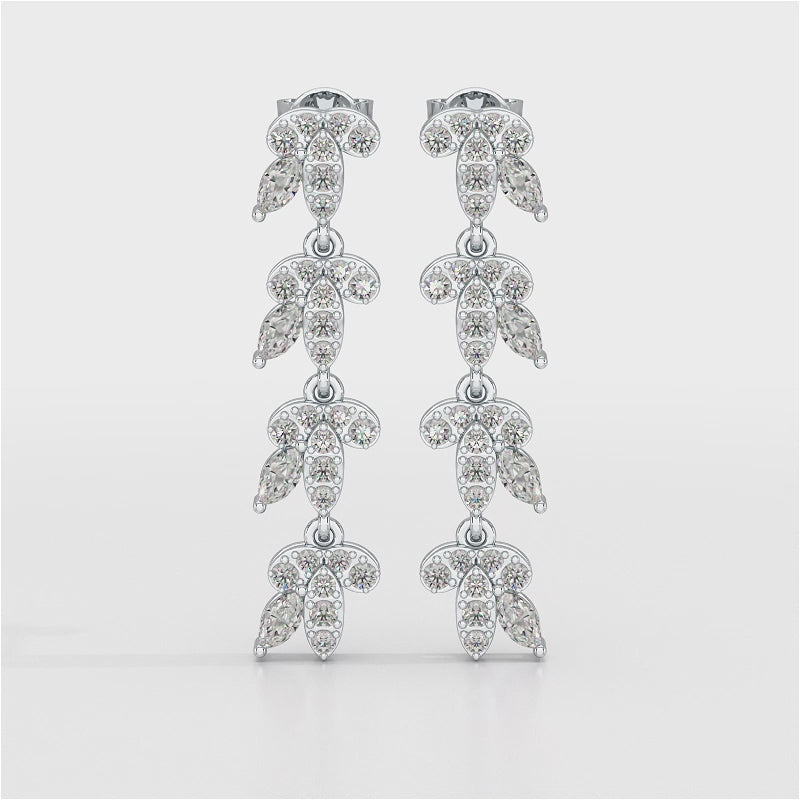 Marquise Cut 0.7 CT Lab Diamond Dangle Earring