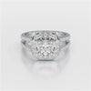 1.72 CT Round Cut Halo Lab Diamond Ring
