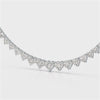 42.12 CT Lab Diamond Heart Cut Necklace