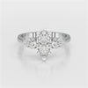 1.6 CT Marquise Cut Three Stone Lab Diamond Ring