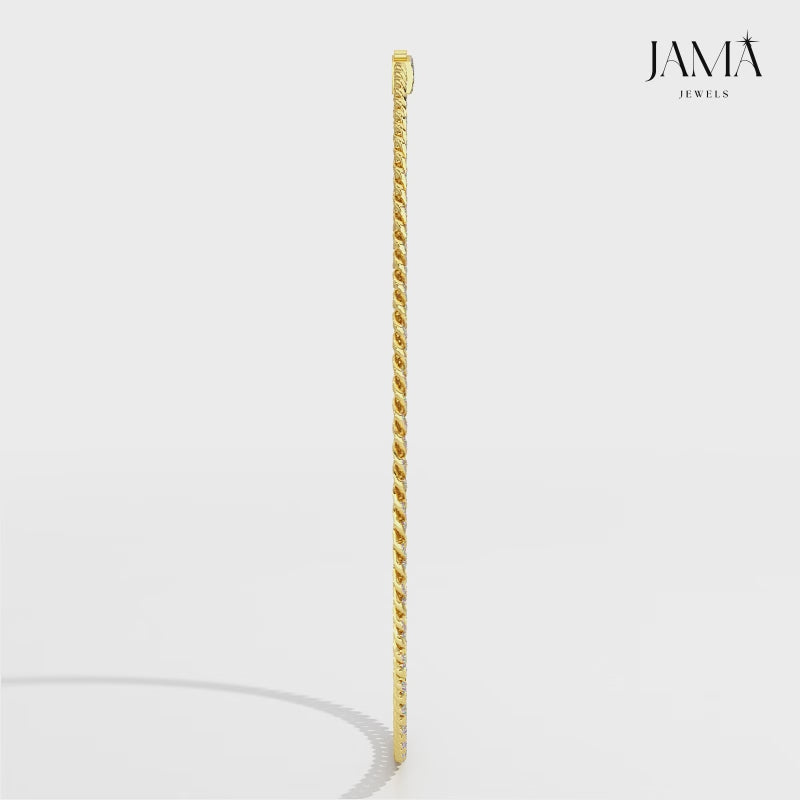 6 CT Round Cut Men's Cuban Chain