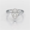 3 CT Pear Cut Solitaire Lab Diamond Ring