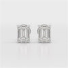 1 Ct Emerald Pair Solitaire Lab Diamond Earrings