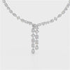 33.14 CT Lab Diamond Heart Cut Marquise Necklace