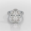 12 Carat Oval Cut Lab Diamond Ring