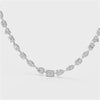 26.26 CT Lab Diamond Emerald Necklace