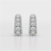 2.71 CT Lab Diamond Round Cut Hoop Earrings