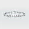 7.25 CT Pear Cut Diamond Tennis Bracelet