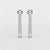 4.09 CT Emerald Cut Lab Diamond Dangle Earrings