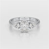 1.3 CT Three Stone Lab Diamond Ring