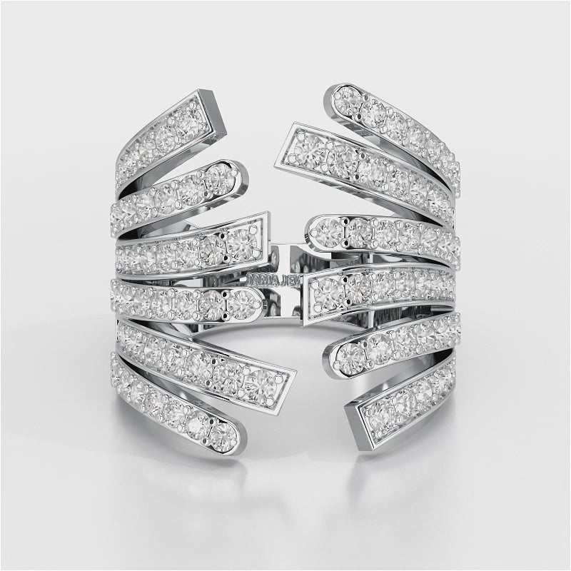 1.58 CT Multi Layer Lab Diamond Ring