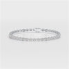 3.80 CT Oval Cut Diamond Bezel Tennis Bracelet