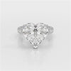 12.33 CT Hidden Halo Lab Diamond Heart Cut Ring