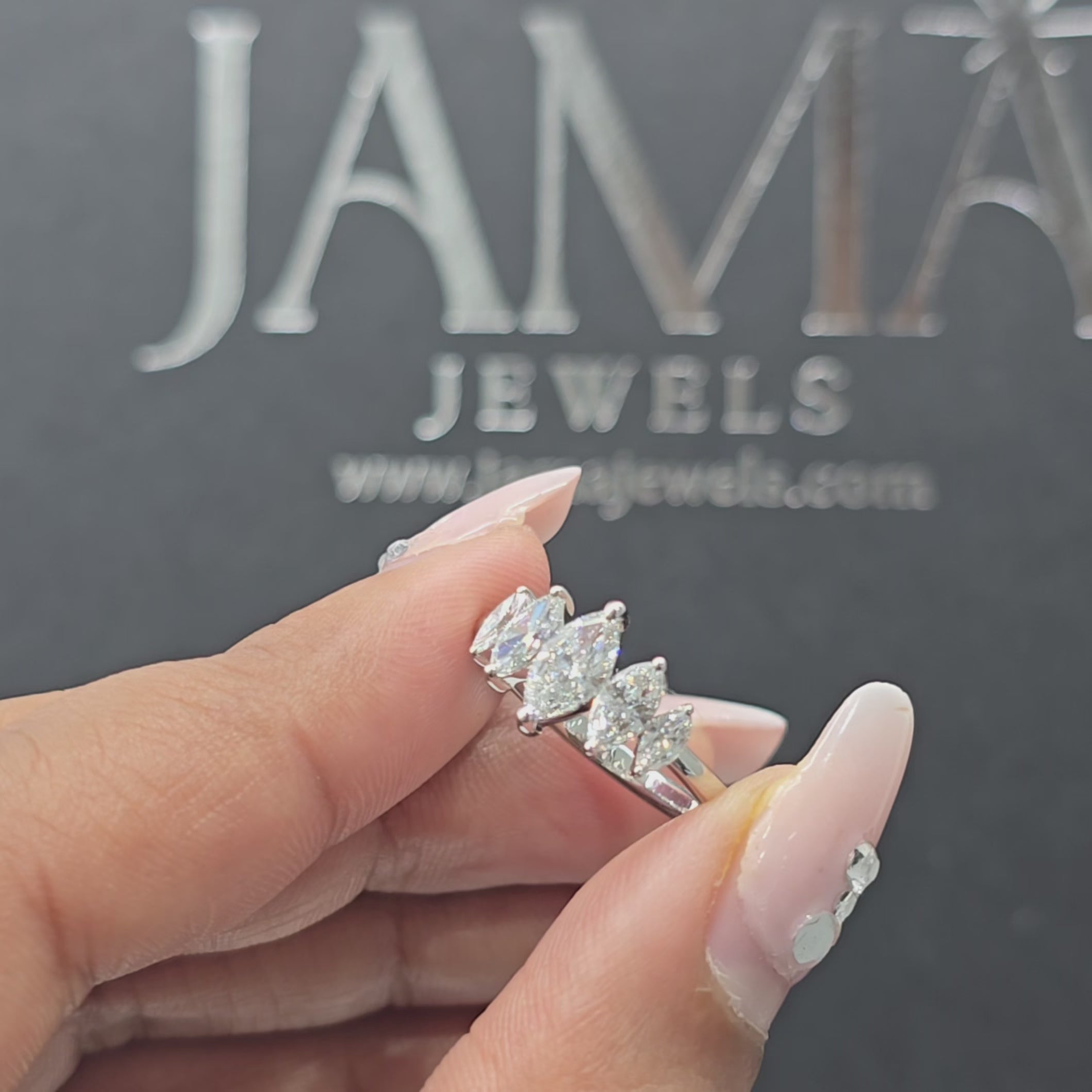 1 .05 CT Marquise Cut Lab Diamond Ring (Ready for Delivery)