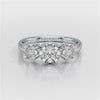 0.85 CT Round Thin Lab Grown Diamond Ring
