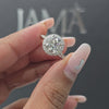 2.70 CT Round Cut Lab Diamond Halo Ring (Ready for Delivery)