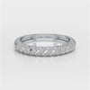 0.20 CT Half Eternity Ring with Round Cut Lab Diamonds