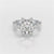 4.61 CT Round Cut Flower Halo Lab Diamond Ring