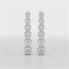 2.8 CT Lab Diamond Bridal Drop Dangle Earrings