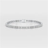 4.50 CT Emerald Cut Diamond Bezel Tennis Bracelet