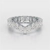 2.5 CT Oval Cut Eternity Lab Diamond Ring