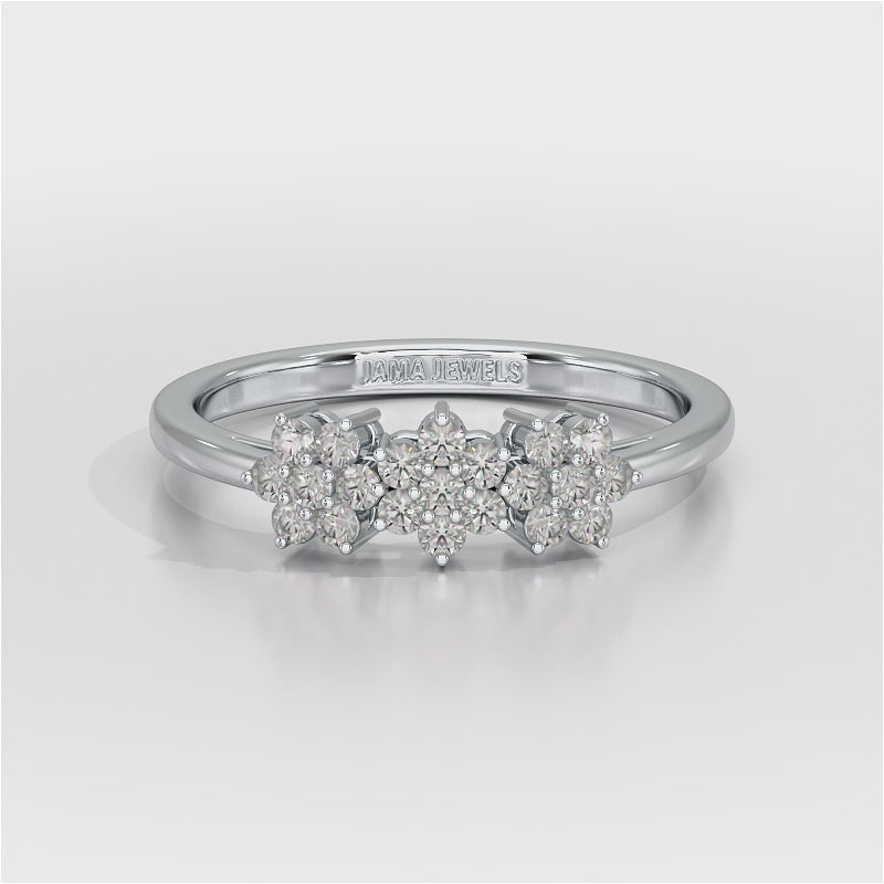 0.33 CT Simple Round Cut Lab Diamond Engagement Ring