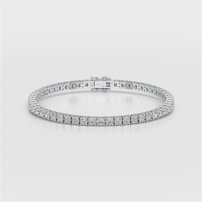 7 CT Round cut Lab Diamond Tennis Bracelet