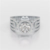 1.72 CT Halo Round Cut Lab Diamond Ring