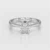 1 Ct Oval Cut Solitaire Lab Diamond Engagement Ring