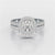 1.92 CT Lab Diamond Round Cut Halo Ring