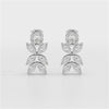 6.45 CT Marquise and Oval Cut Drop Earrings