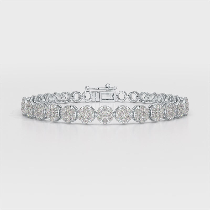2.49 CT 18KT Lab Diamond Women's Bracelet