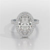 6.1 CT Oval Cut Lab Diamond Wedding Ring
