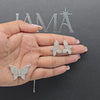 3.05 CT Butterfly Shape Diamond Jewellery Set - Earring & Pendant (Ready for Delivery)