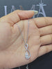 1.21 CT Lab Grown Pear Cut Diamond Chain Pendant (Ready for Delivery)