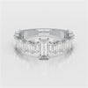 1.56 CT Cluster Baguettes Lab Diamond Ring