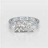 1.4 CT Marquise and Round Cut Lab Diamond Ring