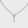 2.5 CT Baguette Cut Lab Grown Diamond Necklace