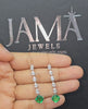 2 CT Lab Grown Drop Earring with 3.4 CT Green Gemstone (Ready for Delivery)