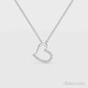 0.46 CT Round Cut Lab Diamond Chain Pendant