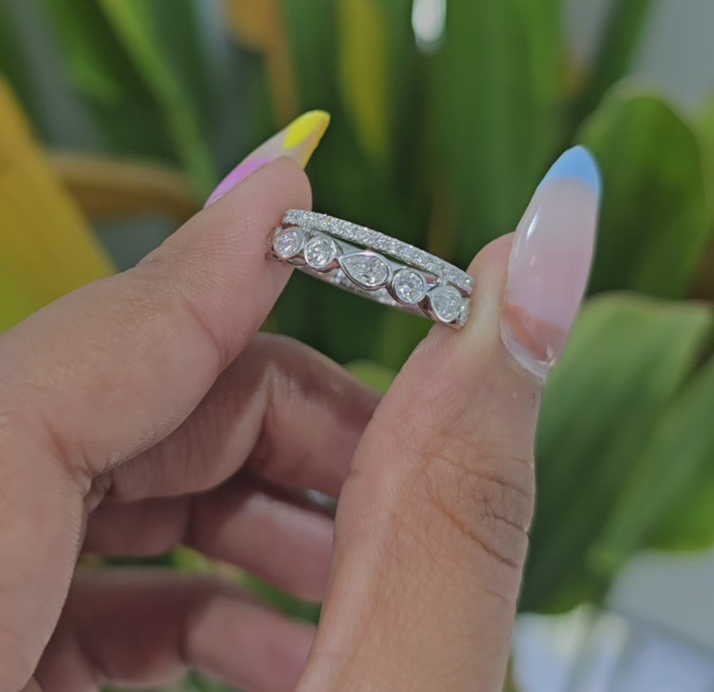 0.75 CT Lab Diamond Stack Ring (Ready for Delivery)