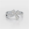 0.95 CT Pear & Round Cut Lab Diamond Split Ring
