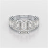 7.8 CT Emerald Shape Lab Diamond Ring