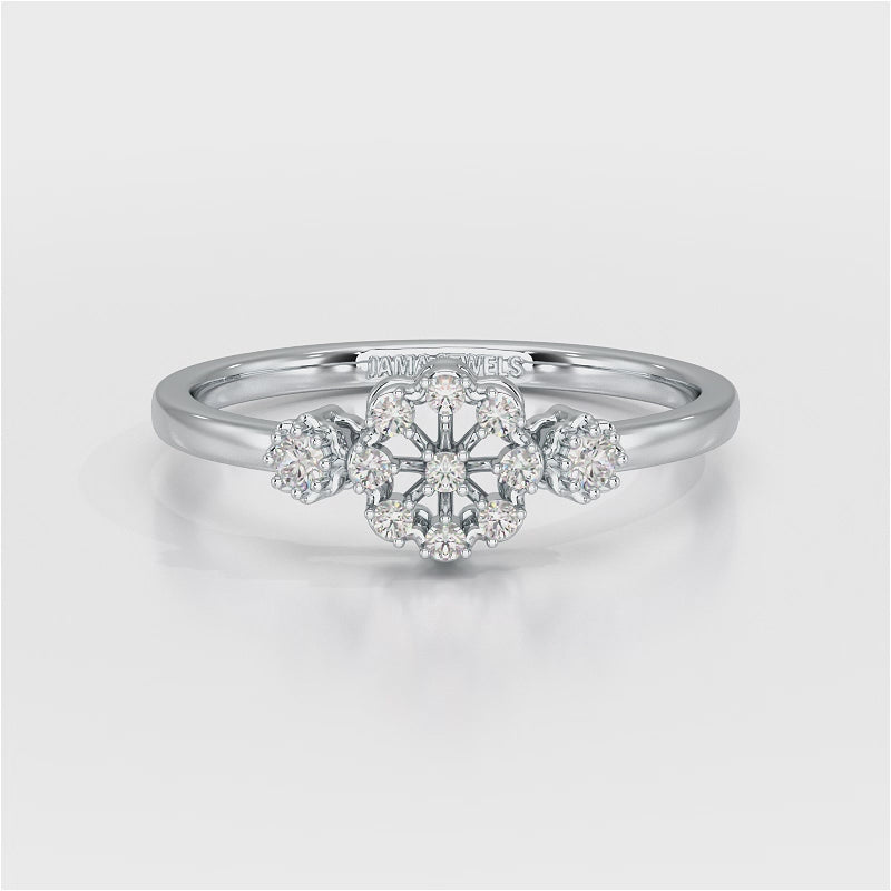 0.13 CT Round Lab Grown Diamond Ring