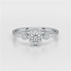 0.13 CT Round Lab Grown Diamond Ring