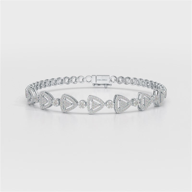 1.14 CT 18KT Lab Diamond Classic Women's Bracelet