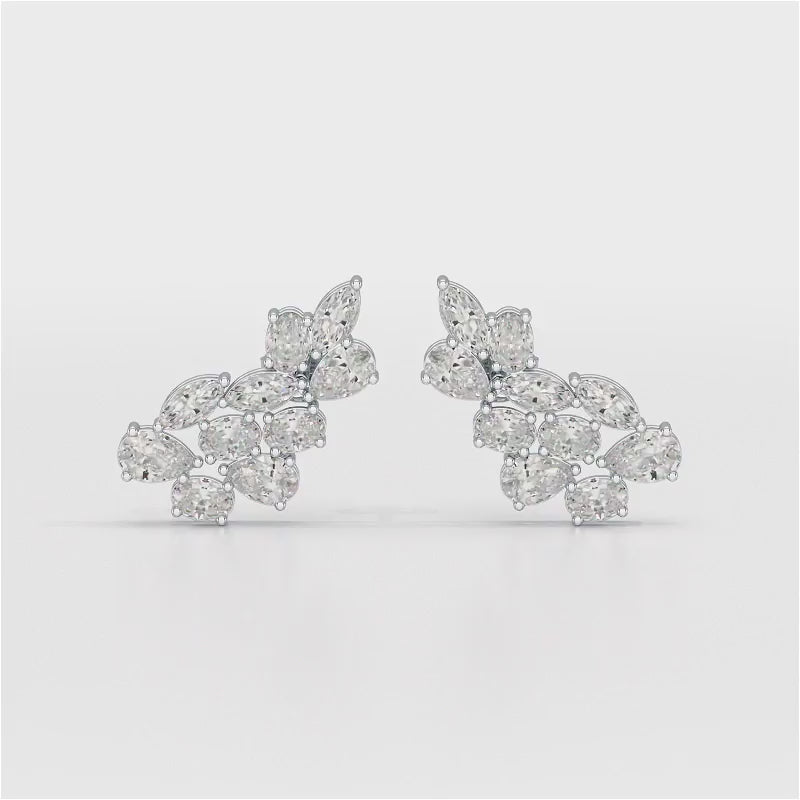 3.4 CT Multi Shape Lab Diamond Stud Earrings